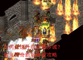 如何快速升级称霸沙城?神鬼传奇新服终极攻略 如何快速升级称霸沙城?神鬼传奇新服终极攻略